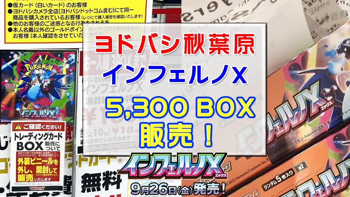 ヨドバシ秋葉原インフェルノX5300店頭販売