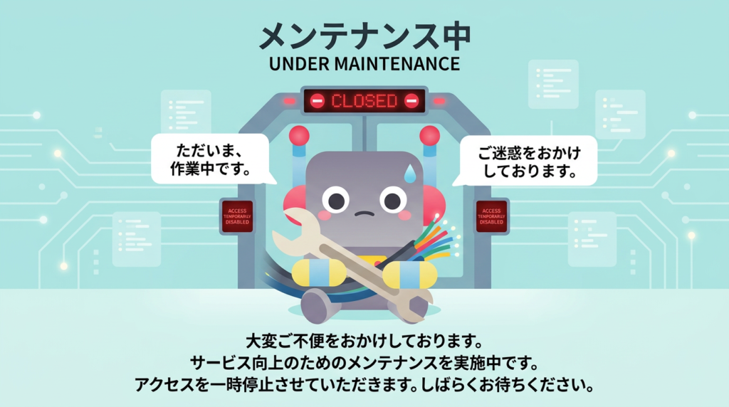 メンテナンス中画面
