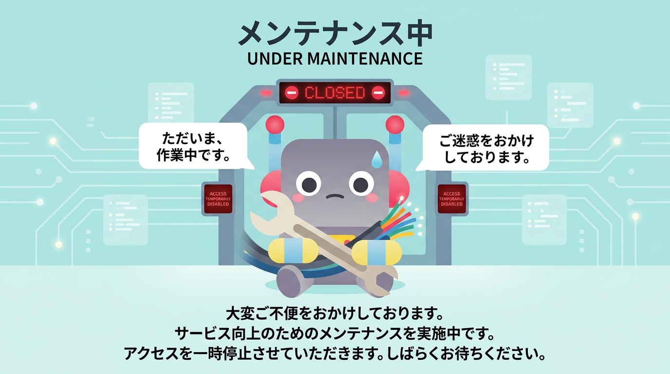 メンテナンス中画面