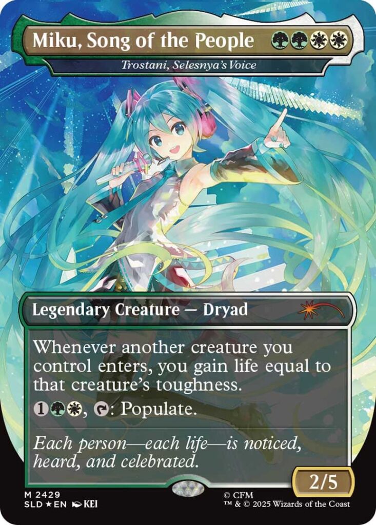 Credit Wizards of the Coast Miku, Song of the People