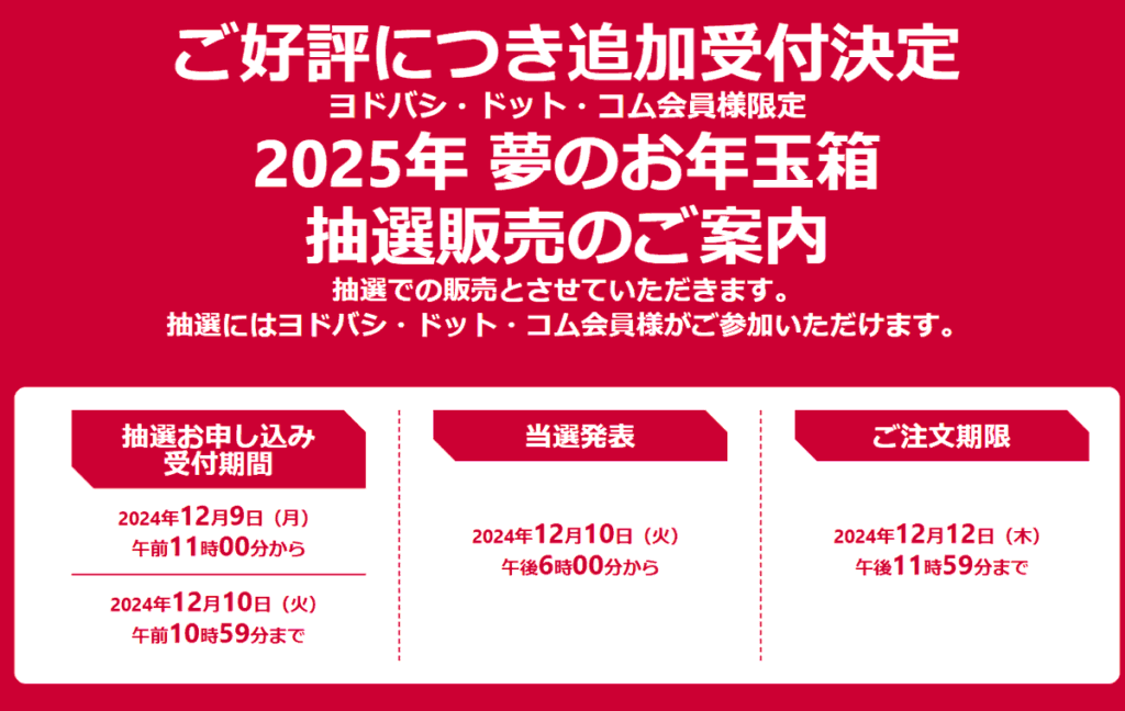 ヨドバシカメラ お年玉箱2025 もらわ サウンドバーの夢Bose TV Speaker